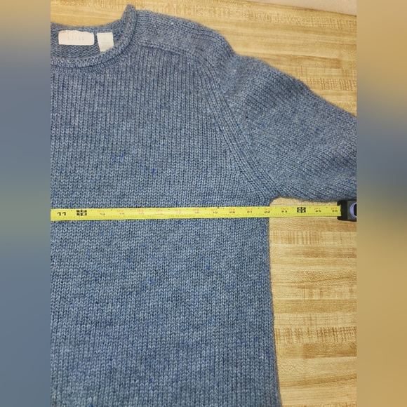 J.JILL Women’s Wool Long Sleeve Sweater Light Blue, size L - Picture 6 of 8